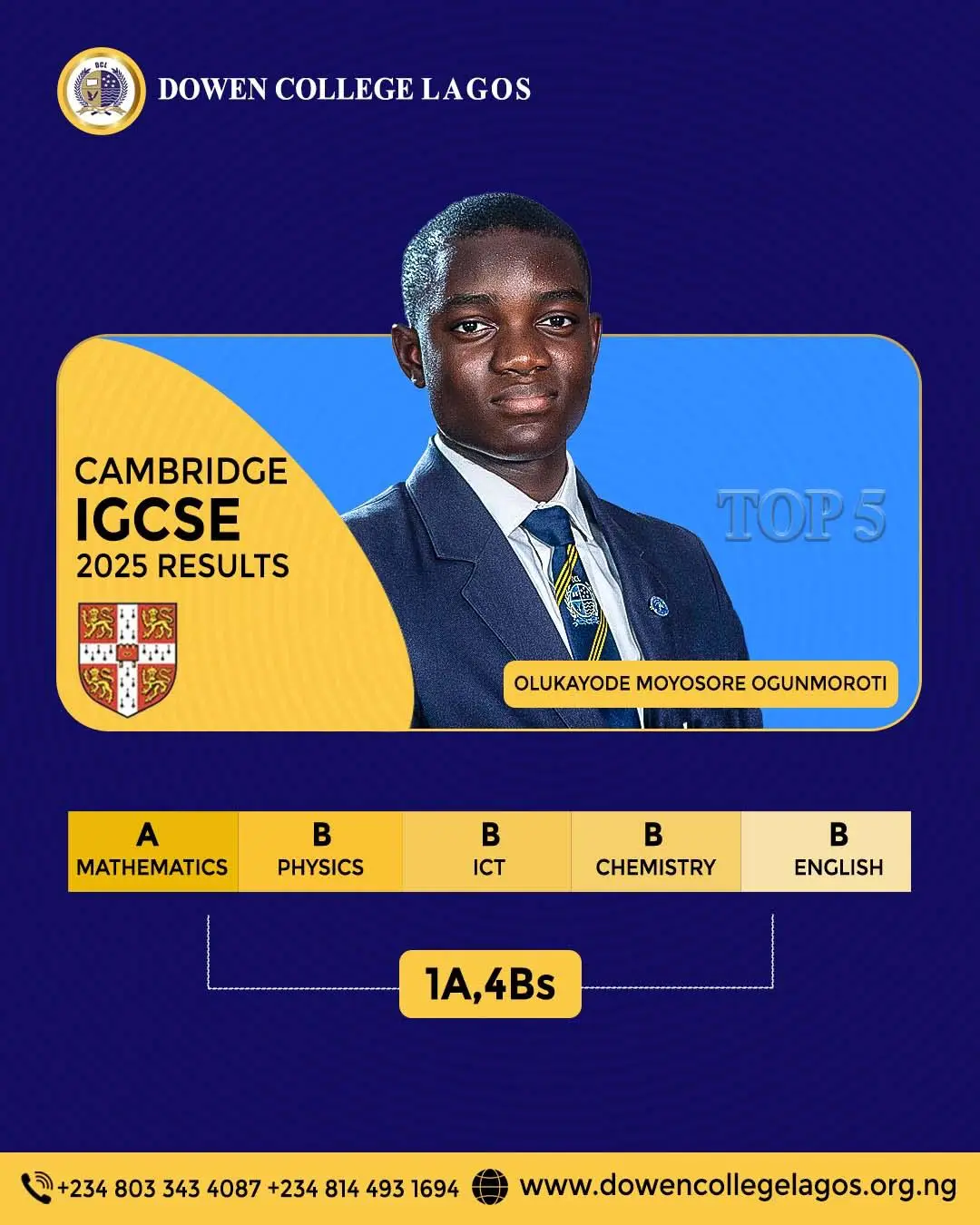 Academic excellence and achievements